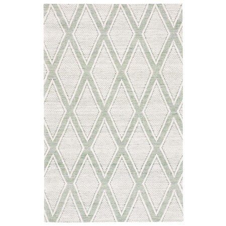 Safavieh 4 x 6 ft. Marbella Contemporary Hand Woven Rectangle Rug Green & Ivory MRB326Y-4
